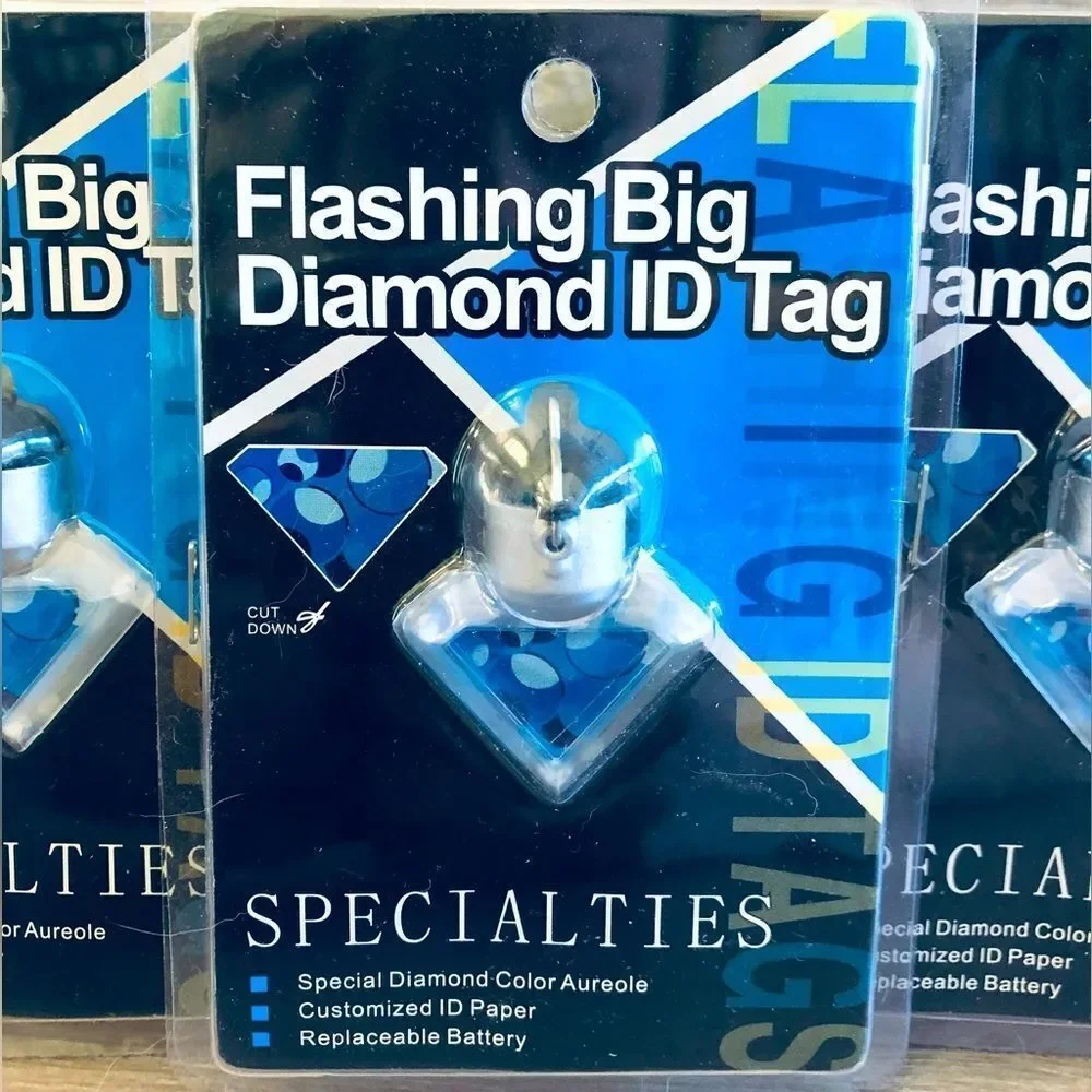 Flashing LED Light Safety Dog ID Tag